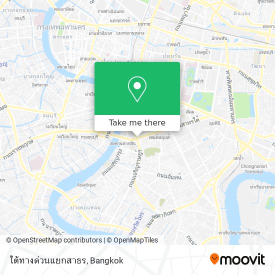 ใต้ทางด่วนแยกสาธร map