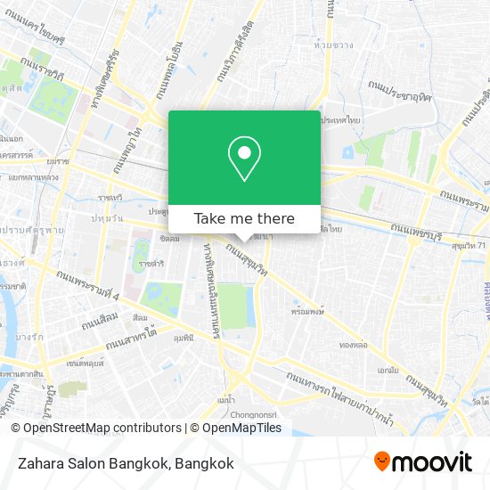 Zahara Salon Bangkok map