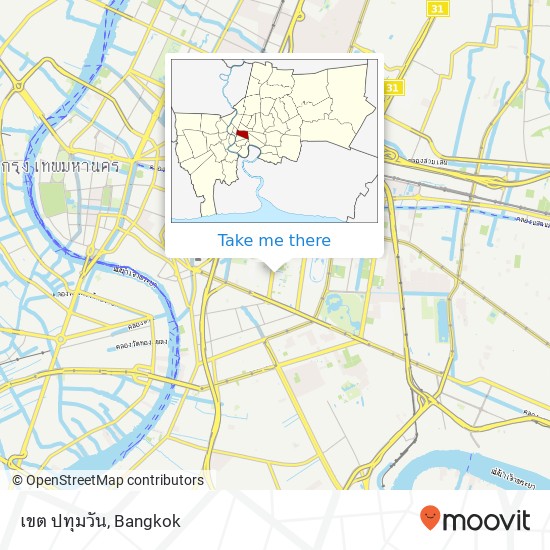 เขต ปทุมวัน map