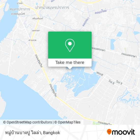 หมู่บ้านบางปู วิลล่า map