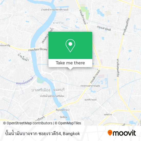ปั๊มน้ำมันบางจาก ซอยเรวดี54 map