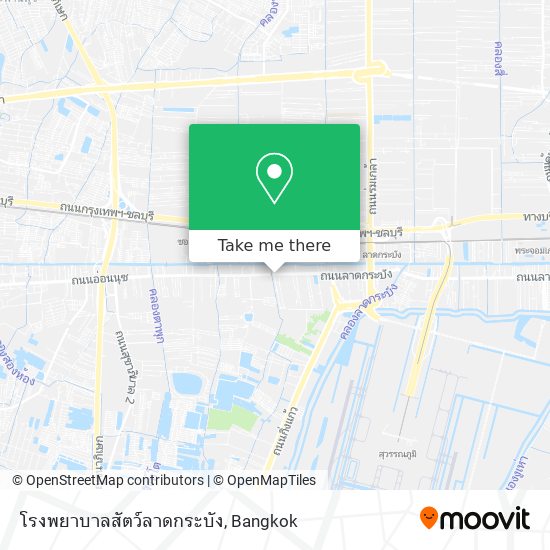 โรงพยาบาลสัตว์ลาดกระบัง map