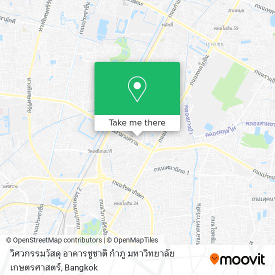 วิศวกรรมวัสดุ อาคารชูชาติ กำภู มหาวิทยาลัยเกษตรศาสตร์ map