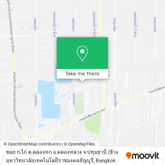 ซอย ก.ไก่ ต.คลองหก อ.คลองหลวง จ.ปทุมธานี map