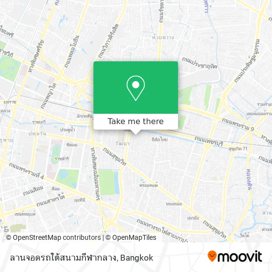 ลานจอดรถใต้สนามกีฬากลาง map