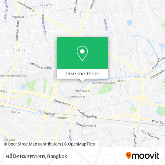 คลีนิคหมอพรเทพ map