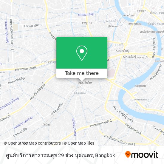 ศูนย์บริการสาธารณสุข 29 ช่วง นุชเนตร map