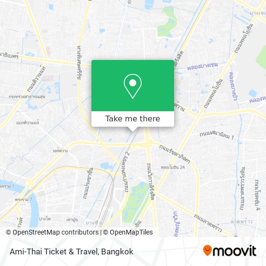 Ami-Thai Ticket & Travel map