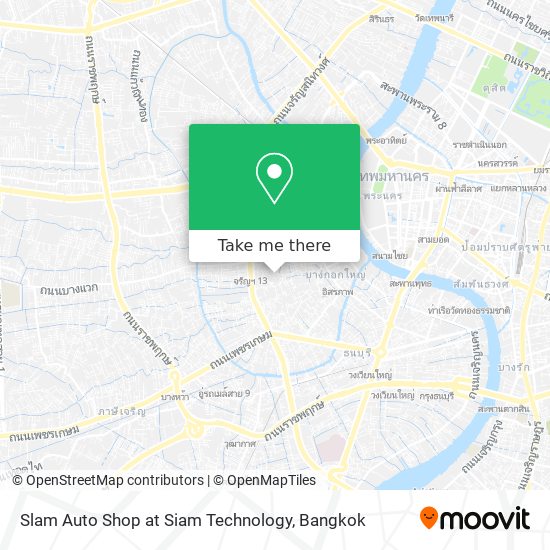 Slam Auto Shop at Siam Technology map