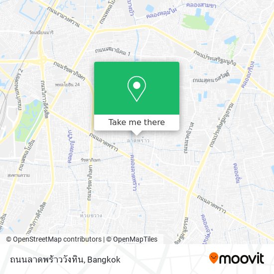 ถนนลาดพร้าววังหิน map