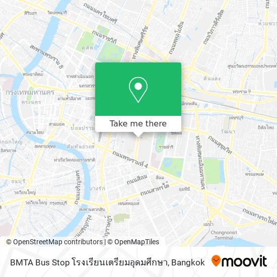 BMTA Bus Stop โรงเรียนเตรียมอุดมศึกษา map