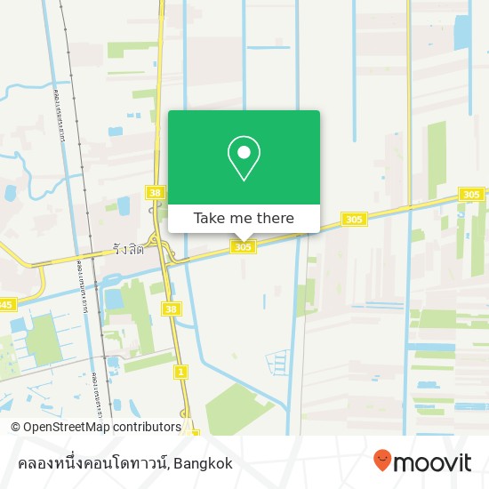 คลองหนึ่งคอนโดทาวน์ map