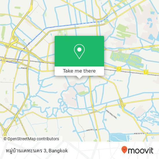 หมู่บ้านเคหะนคร 3 map