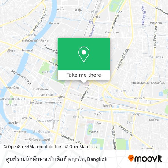 ศูนย์รวมนักศึกษาแบ๊บติสต์ พญาไท map