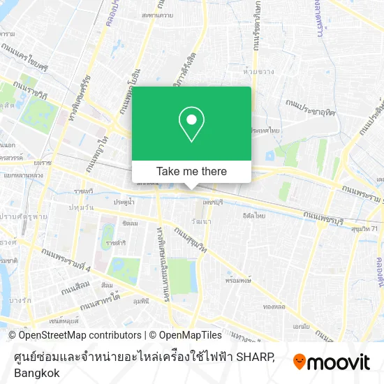 ศูนย์ซ่อมและจำหน่ายอะไหล่เคร่ืองใช้ไฟฟ้า SHARP map
