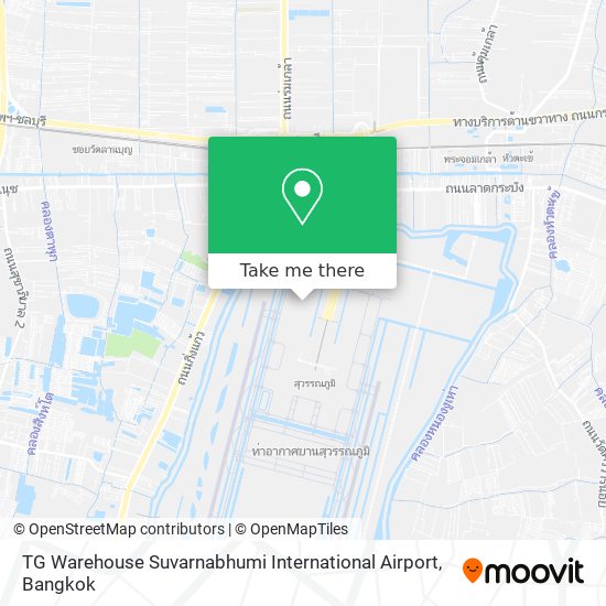 TG Warehouse Suvarnabhumi International Airport map