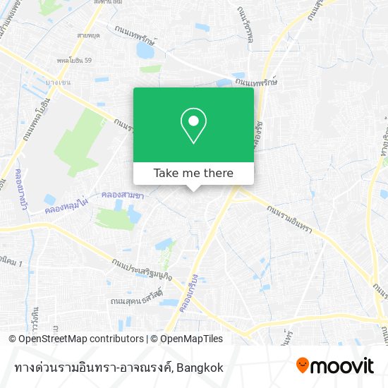 ทางด่วนรามอินทรา-อาจณรงค์ map