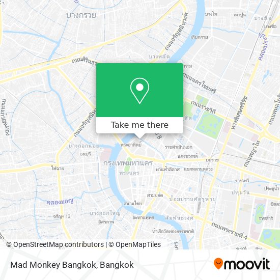 Mad Monkey Bangkok map