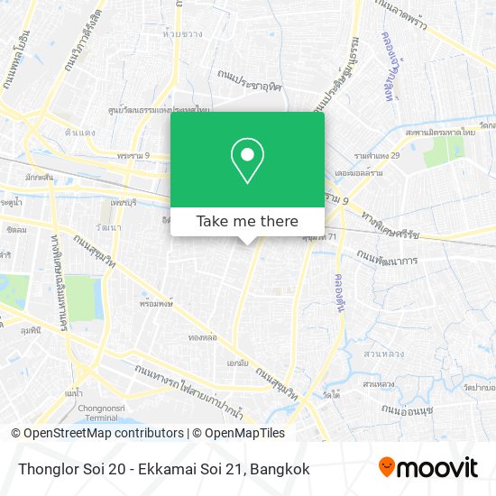 Thonglor Soi 20 - Ekkamai Soi 21 map
