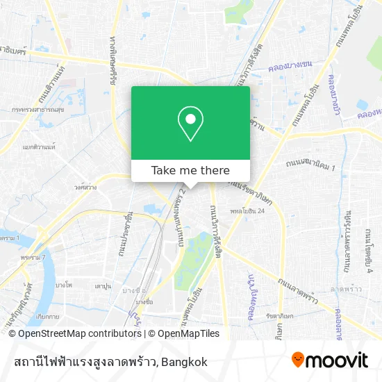 สถานีไฟฟ้าแรงสูงลาดพร้าว map