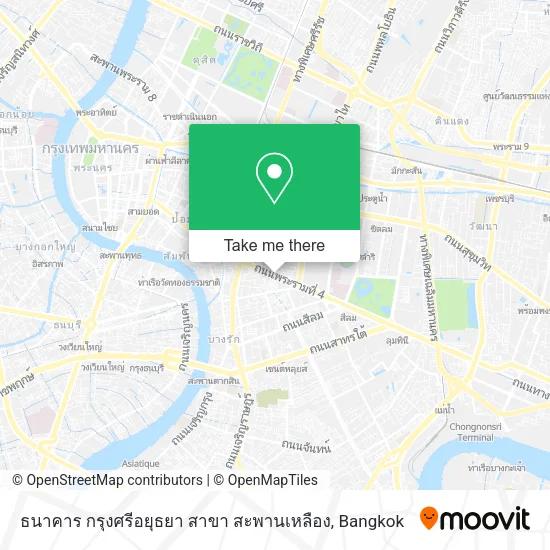 ธนาคาร กรุงศรีอยุธยา สาขา สะพานเหลือง map