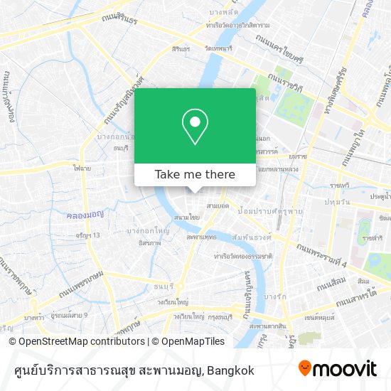 ศูนย์บริการสาธารณสุข สะพานมอญ map