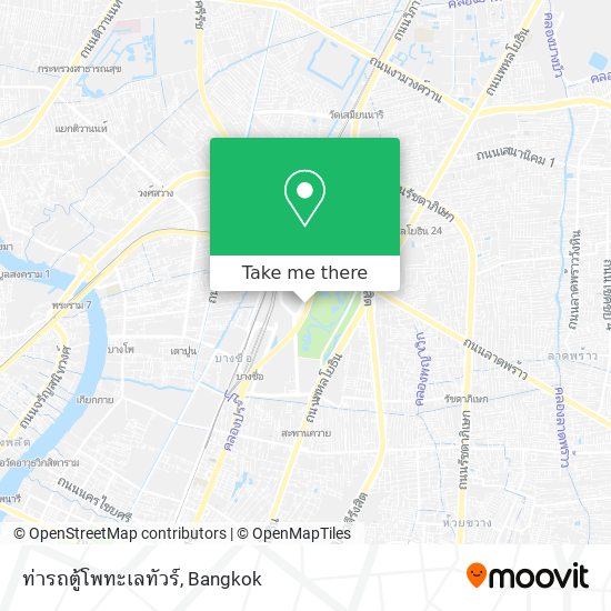 ท่ารถตู้โพทะเลทัวร์ map