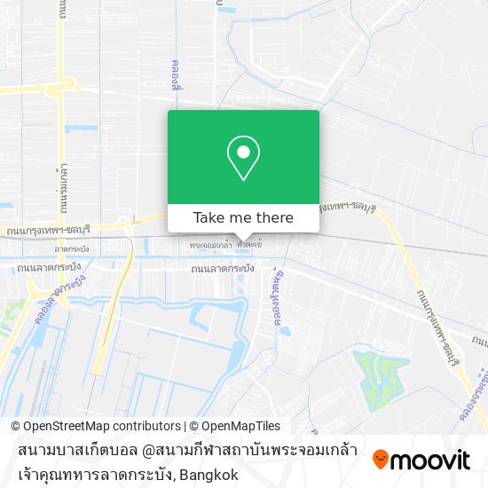 สนามบาสเก็ตบอล @สนามกีฬาสถาบันพระจอมเกล้าเจ้าคุณทหารลาดกระบัง map