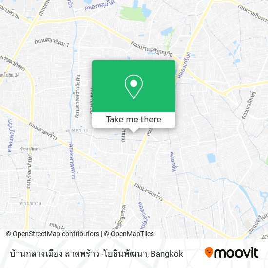 บ้านกลางเมือง ลาดพร้าว -โยธินพัฒนา map