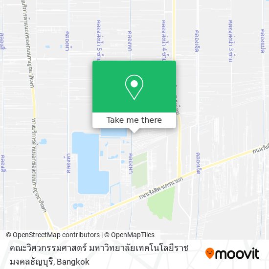 คณะวิศวกรรมศาสตร์ มหาวิทยาลัยเทคโนโลยีราชมงคลธัญบุรี map