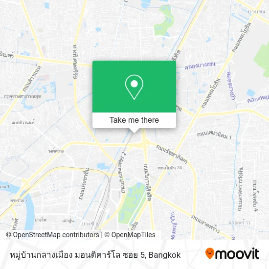 หมู่บ้านกลางเมือง มอนติคาร์โล ซอย 5 map