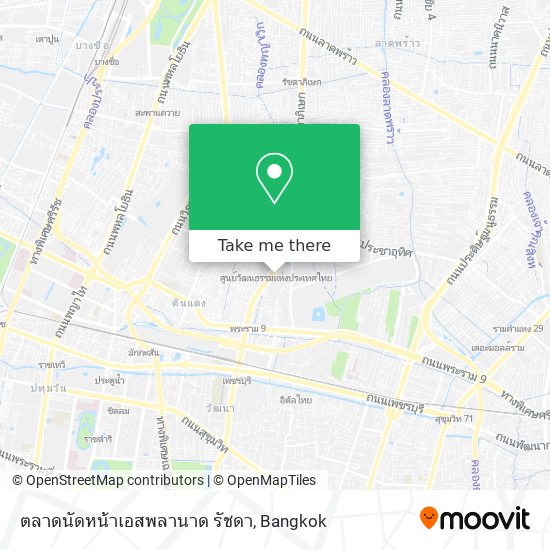 ตลาดนัดหน้าเอสพลานาด รัชดา map