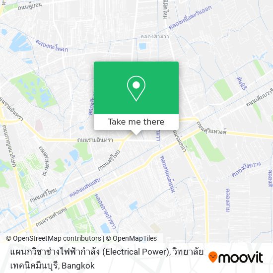 แผนกวิชาช่างไฟฟ้ากำลัง (Electrical Power), วิทยาลัยเทคนิคมีนบุรี map