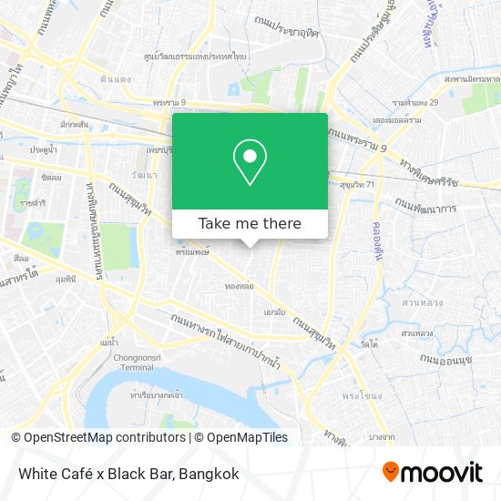 White Café x Black Bar map