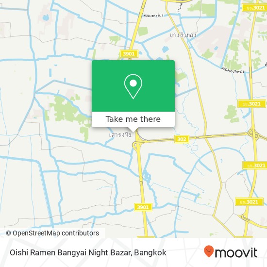 Oishi Ramen Bangyai Night Bazar map