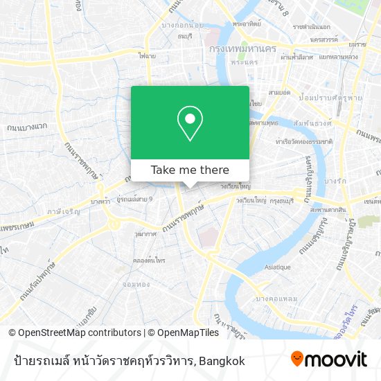 ป้ายรถเมล์ หน้าวัดราชคฤห์วรวิหาร map