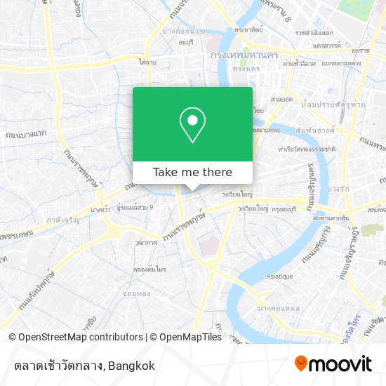 ตลาดเช้าวัดกลาง map