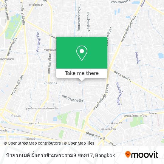 ป้ายรถเมล์ ฝั่งตรงข้ามพระราม9 ซอย17 map