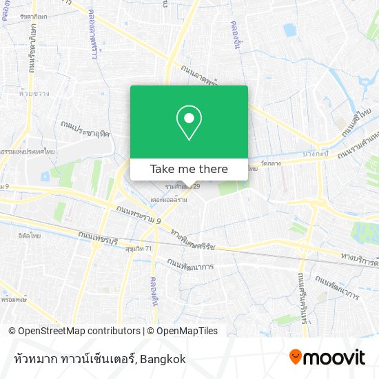 หัวหมาก ทาวน์เซ็นเตอร์ map