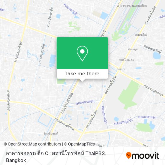 อาคารจอดรถ ตึก C : สถานีโทรทัศน์ ThaiPBS map