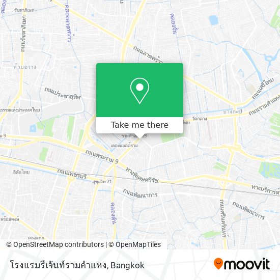 โรงแรมรีเจ้นท์รามคำแหง map