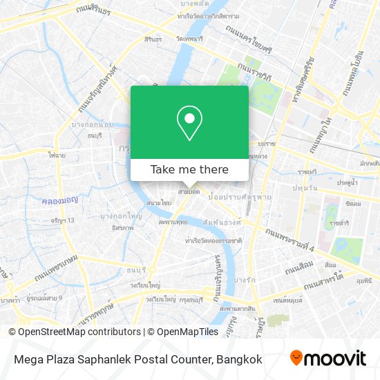 Mega Plaza Saphanlek Postal Counter map