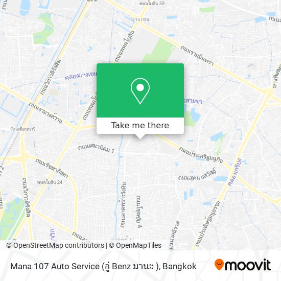 Mana 107 Auto Service (อู่ Benz มานะ ) map