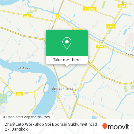 ZharitLeto WorkShop Soi Boonsiri Sukhumvit road 27 map