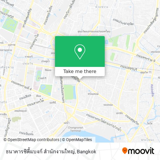 ธนาคารซิตี้แบงก์ สำนักงานใหญ่ map