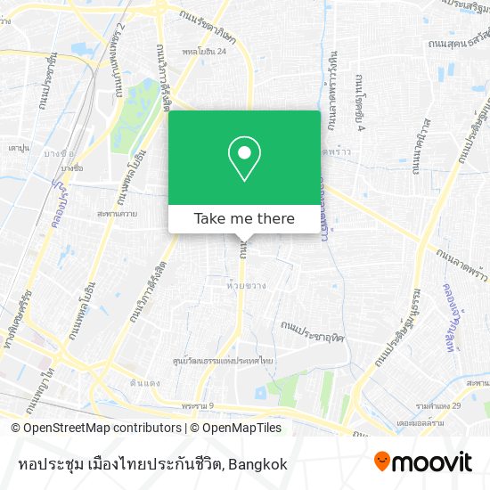 หอประชุม เมืองไทยประกันชีวิต map