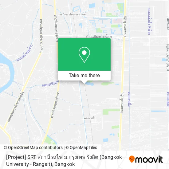 [Project] SRT สถานีรถไฟ ม.กรุงเทพ รังสิต (Bangkok University - Rangsit) map