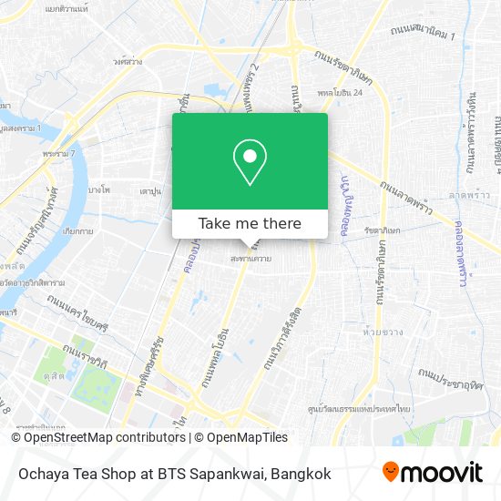 Ochaya Tea Shop at BTS Sapankwai map