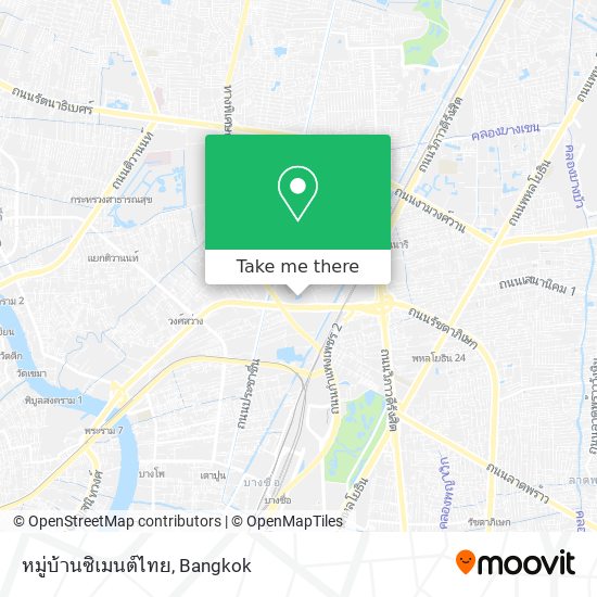 หมู่บ้านซิเมนต์ไทย map