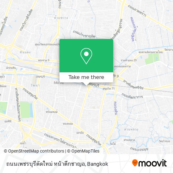 ถนนเพชรบุรีตัดใหม่ หน้าตึกชาญอ map